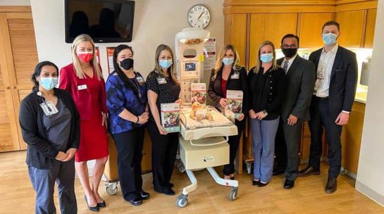 Members of the American Heart Association and staff with UT Health and Millennium Neonatology gather for a photo Members-of-the-American-Heart-Association-and-staff-with-UT-Health-and-Millennium-Neonatology-gather-for-a-photo